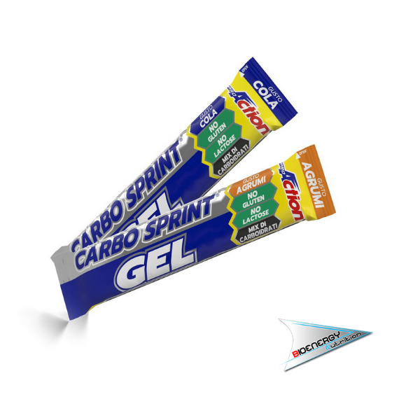 Pro Action- CARBO SPRINT GEL (Conf. 25 gel da 25 ml)   Agrumi  